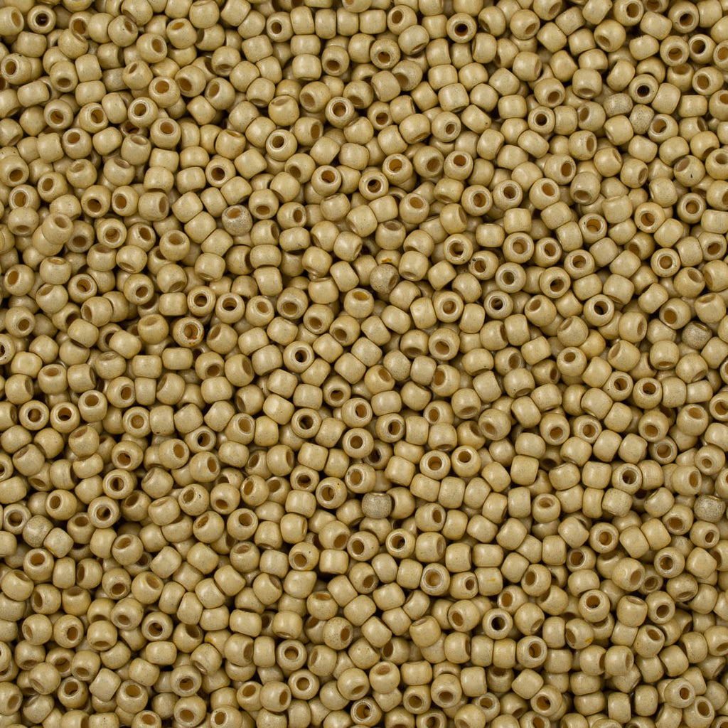 Toho Round Seed Bead 11/0 PermaFinish Matte Galvanized Yellow Gold (559PFF)