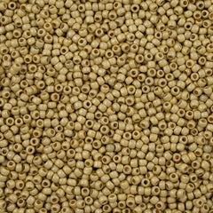 Toho Round Seed Bead 11/0 PermaFinish Matte Galvanized Yellow Gold 2.5-inch Tube (559PFF)