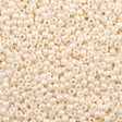 50g Toho Round Seed Bead 8/0 Opaque Luster Light Beige (123L)