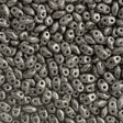 MiniDuo 2x4mm Two Hole Beads Matte Antique Silver (81002)