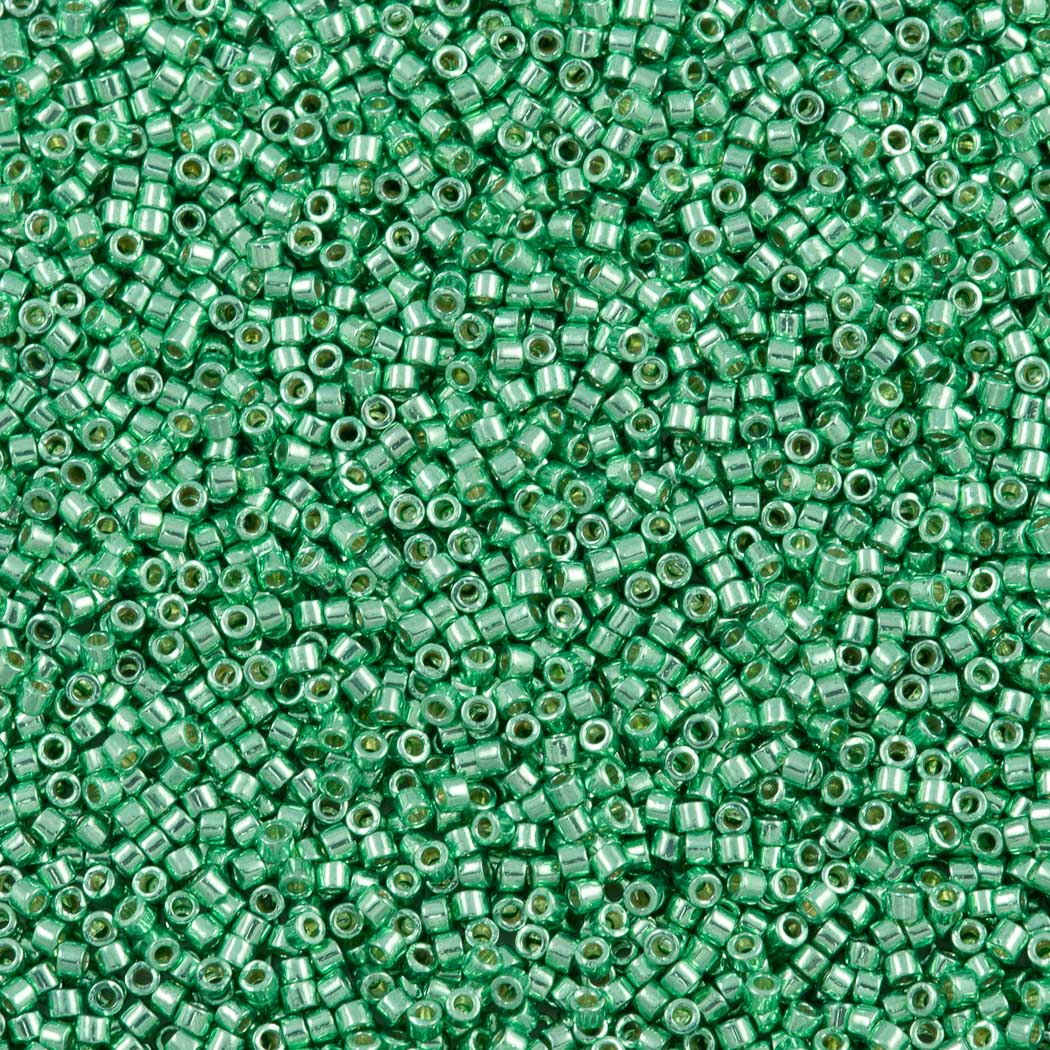 Miyuki Delica Seed Bead 11/0 Duracoat Galvanized Dark Mint Green DB1844
