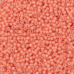 25g Miyuki Delica Seed Bead 11/0 Duracoat Dyed Opaque Dark Salmon DB2112