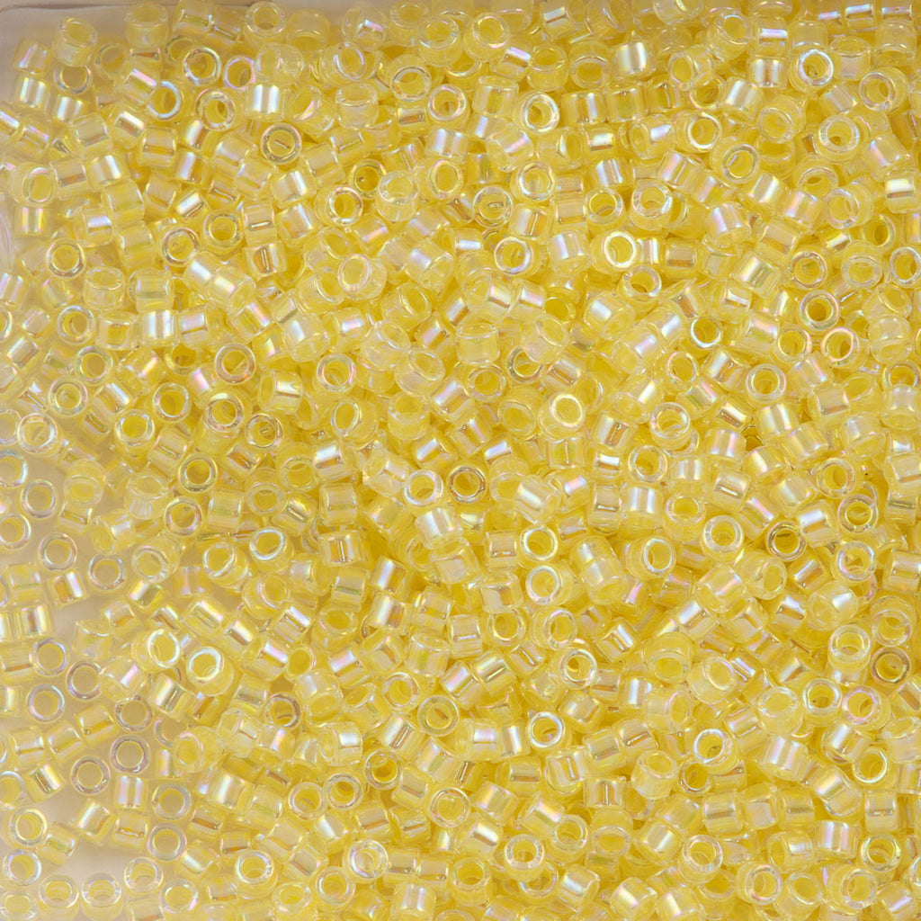 Miyuki Delica Seed Bead 11/0 Inside Dyed Color Soft Yellow AB DB53