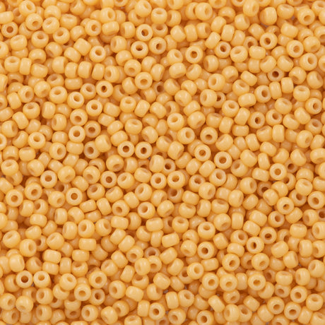 Miyuki Round Seed Bead 15/0 Duracoat Opaque Dyed Banana (4452)