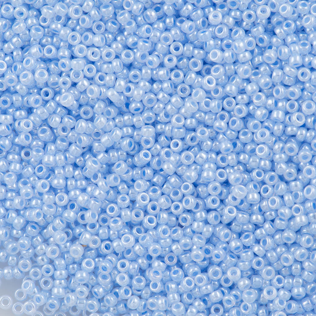 Miyuki Round Seed Bead 11/0 Light Blue Ceylon 22g Tube (524)