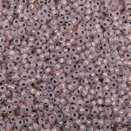 50g Miyuki Round Seed Bead 11/0 Copper Lined Crystal Opal (198)