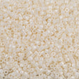 Miyuki Delica Seed Bead 15/0 Opaque Eggshell 2-inch Tube DBS203