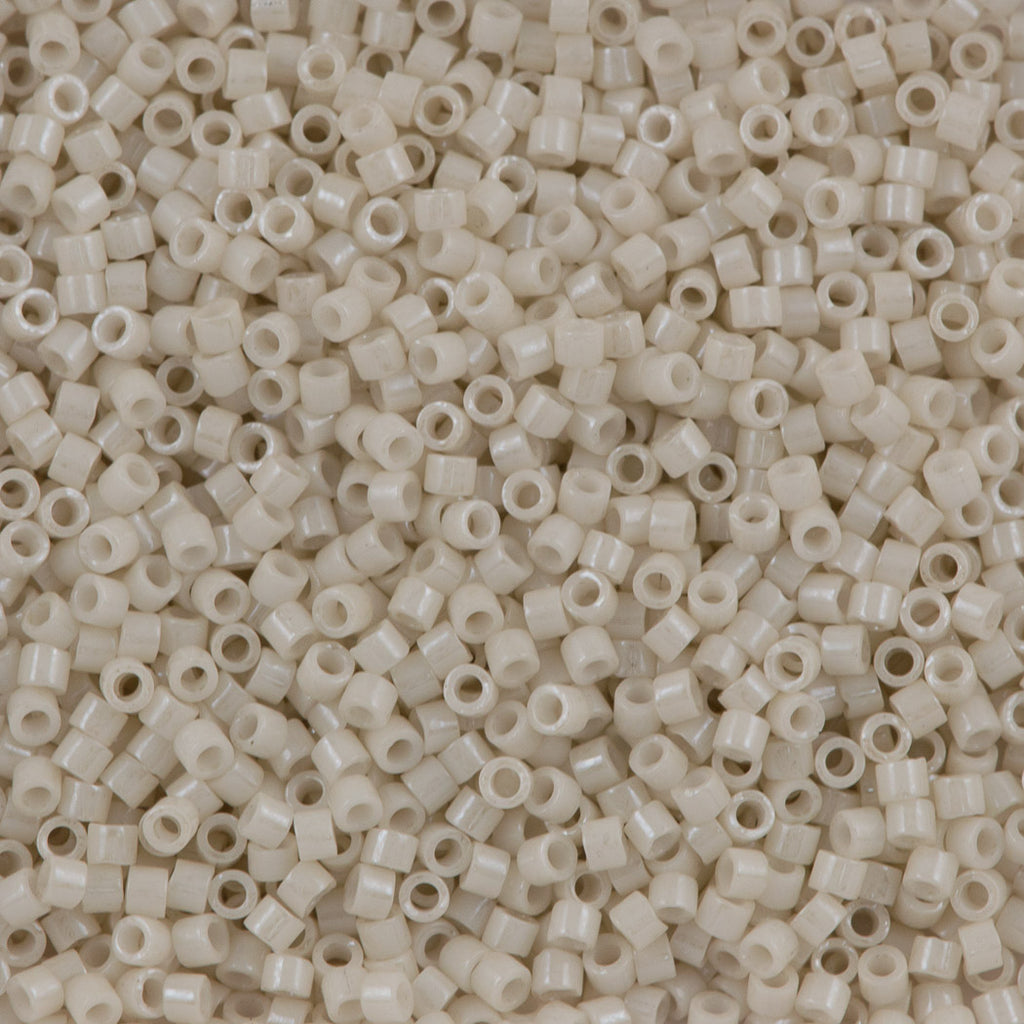 Miyuki Delica Seed Bead 10/0 Opaque Alabaster Glazed Luster DBM211