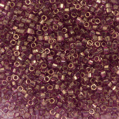 Miyuki Hex Cut Delica Seed Bead 10/0 Luster Amethyst 2-inch Tube DBMC108