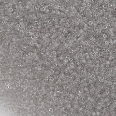 Miyuki Delica Seed Bead 11/0 Crystal Glazed Nearly Grey 2-inch Tube DB1408