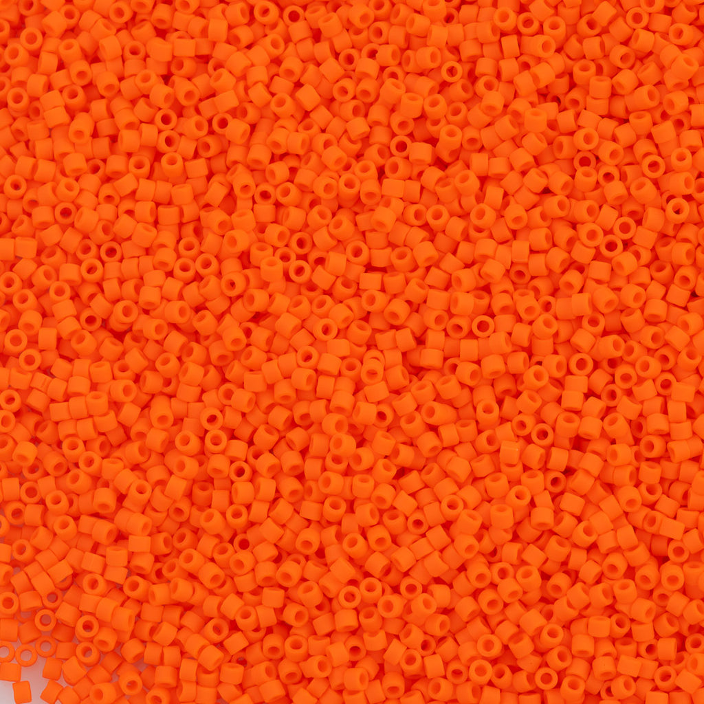 Miyuki Delica Seed Bead 11/0 Matte Opaque Orange DB752