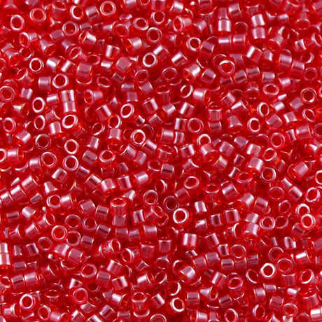 Miyuki Delica Seed Bead 11/0 Transparent Strawberry Luster DB98
