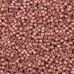 25g Miyuki Delica Seed Bead 11/0 Semi-Matte Galvanized Pink Plush DB1156