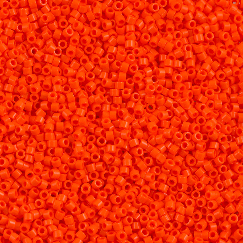 Miyuki Delica Seed Bead 15/0 Opaque Orange DBS722
