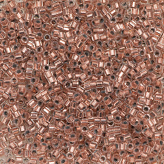 Miyuki Hex Cut Delica Seed Bead 15/0 Copper Lined 2-inch Tube DBSC37