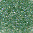 Miyuki Hex Cut Delica Seed Bead 8/0 Light Green AB 2-inch Tube DBLC60