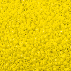 25g Miyuki Delica Seed Bead 11/0 Opaque Yellow DB721