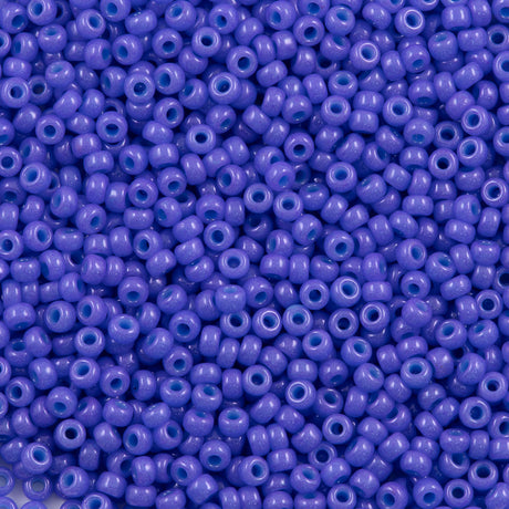 Miyuki Round Seed Bead 11/0 Opaque Dyed Purple 22g Tube (1477)