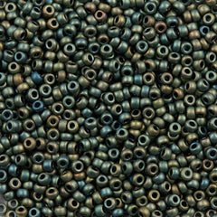 50g Miyuki Round Seed Bead 11/0 Matte Metallic Patina (2008)