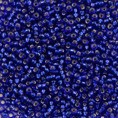 Miyuki Round Seed Bead 8/0 Silver Lined Cobalt Blue 22g Tube (20)