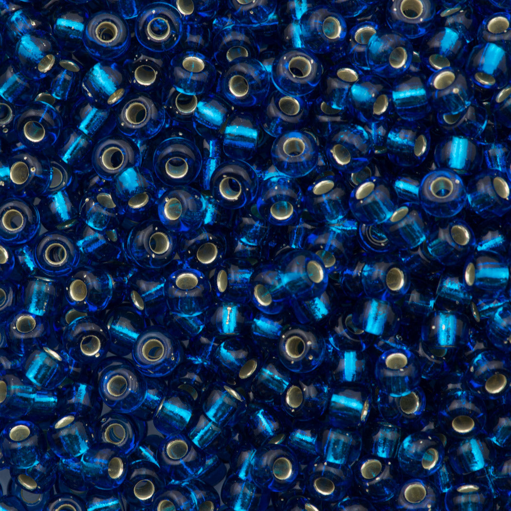 Miyuki Round Seed Beads 5/0 Silver Lined Capri Blue 20g Tube (149S)