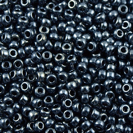 Miyuki Round Seed Bead 6/0 Metallic Gunmetal 20g Tube (451)