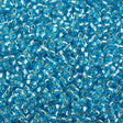 Miyuki Round Seed Bead 8/0 Silver Lined Blue Topaz 22g Tube (18)