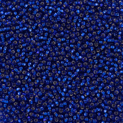 Czech Seed Bead 11/0 Dark Blue Silver Lined (67300)