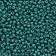 Czech Seed Bead 6/0 Opaque Dark Green Luster (58240)