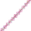21 Preciosa Crystal 6mm Bicone Bead Pink Sapphire AB (70220AB)