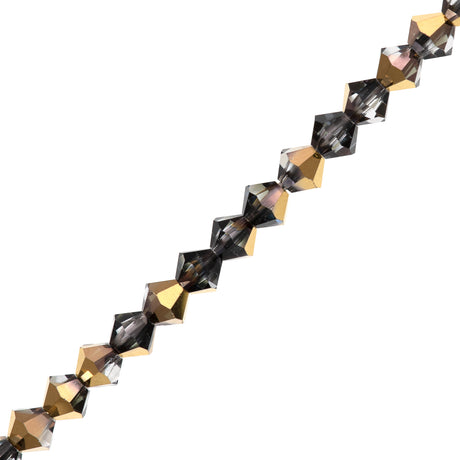 72 Preciosa Crystal 6mm Bicone Crystal Aurum Half Coat (00030AUR)