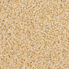 25g Miyuki Delica Seed Beads 11/0 Opaque Rich Cream AB DB157