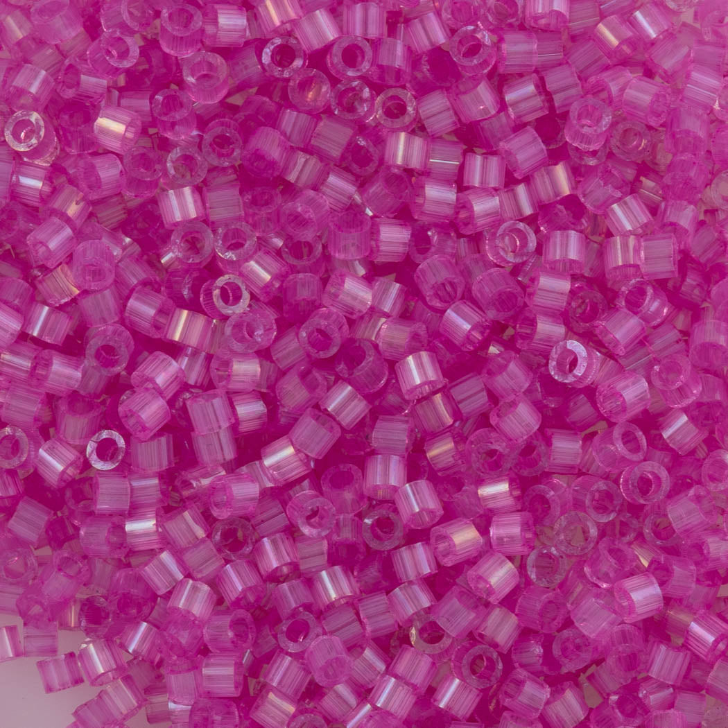  Miyuki Delica Seed Bead 11/0 Dyed Fuchsia Silk Satin DB1808
