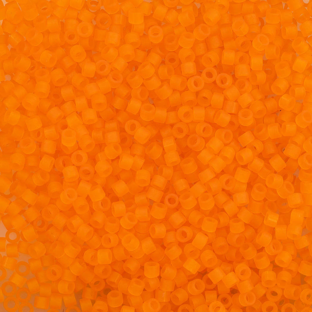 Miyuki Delica Seed Bead 11/0 Matte Transparent Orange DB744