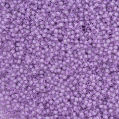 50g Toho Round Seed Bead 11/0 Inside Color Matte Crystal Lilac Lined (943F)