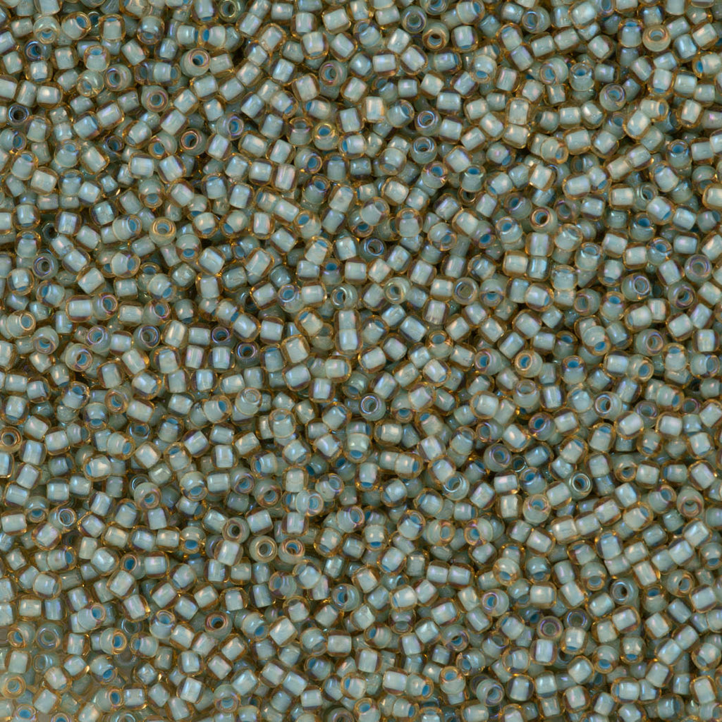50g Toho Round Seed Bead 11/0 Inside Color Lined Sea Foam Topaz (952)