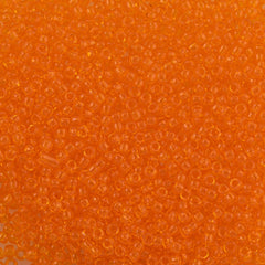 Toho Round Seed Bead 15/0 Transparent Medium Orange (10B)