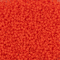 Toho Round Seed Bead 15/0 Opaque Orange (50)