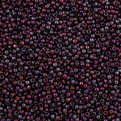 50g Toho Round Seed Beads 6/0 Higher Metallic Dark Amethyst (503)
