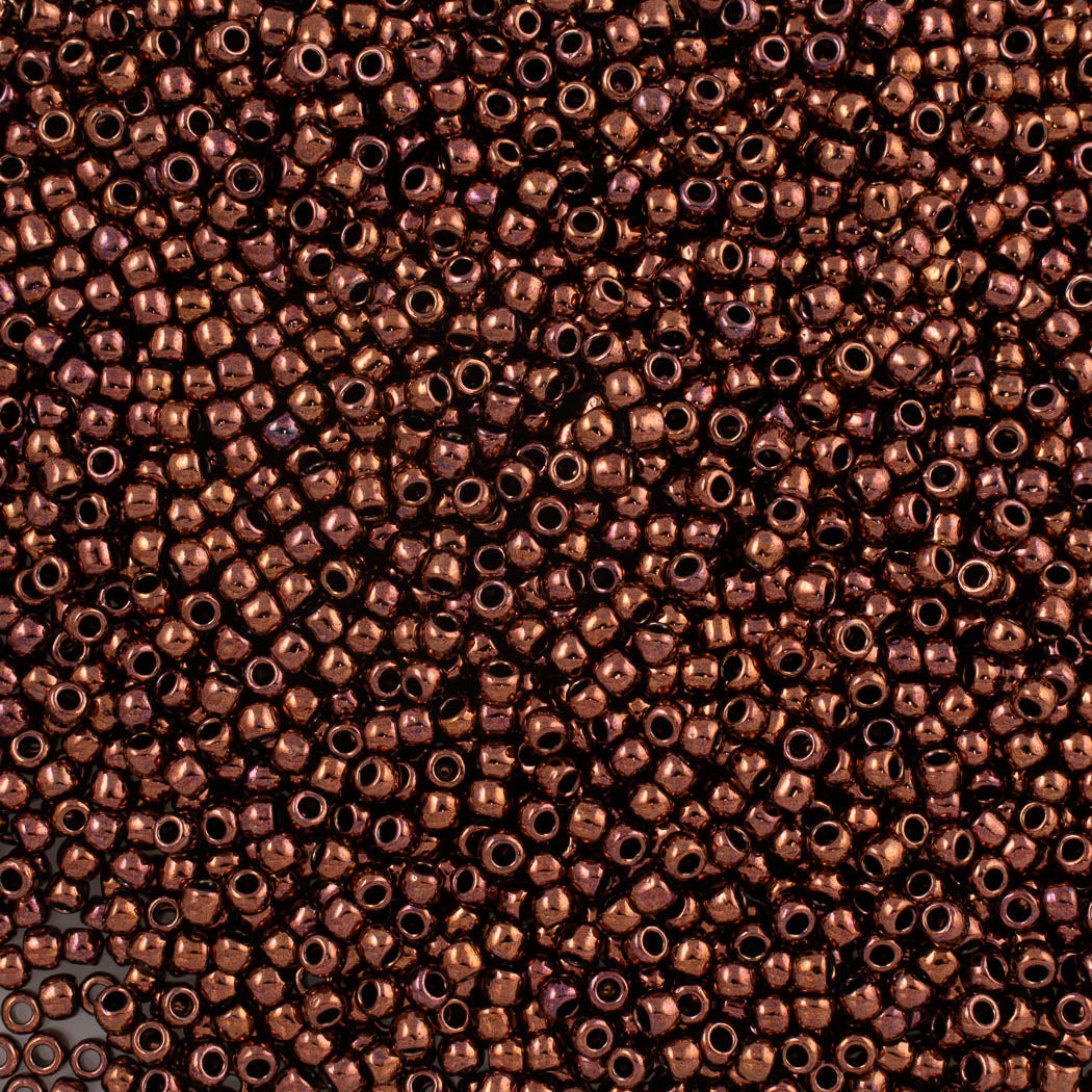 50g Toho Round Seed Bead 8/0 Copper (222)