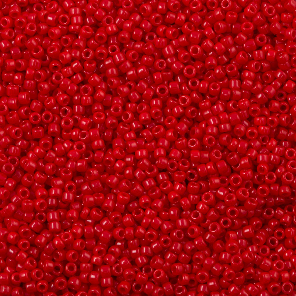 Toho Round Seed Bead 11/0 Opaque Cherry (45A)
