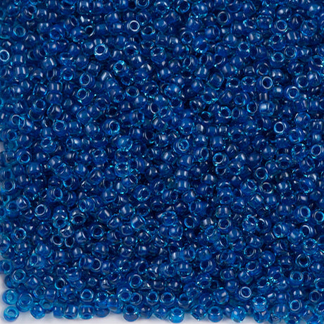 50g Toho Round Seed Bead 11/0 Inside Color Lined Aqua Capri (932)