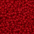 50g Toho Round Seed Bead 11/0 Opaque Matte Orange Red (45AF)