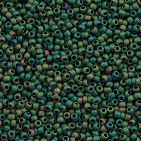 Toho Round Seed Bead 11/0 Matte Aquarius 2.5-inch Tube (710)