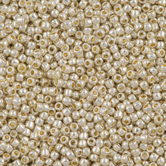 Toho Round Seed Bead 15/0 PermaFinish Galvanized Aluminum (558PF)