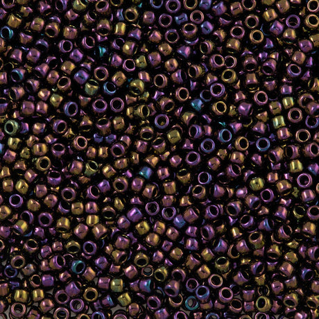 Toho Round Seed Bead 15/0 Metallic Plum Iris (85)