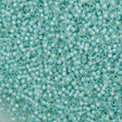 50g Toho Round Seed Bead 6/0 PermaFinish Translucent Silver Lined Light Peridot (2118PF)