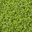 50g Toho Round Seed Bead 8/0 Opaque Sour Apple AB (404)