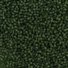 Toho Round Seed Bead 11/0 Transparent Matte Moss (940F)