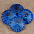 Four TRUE CRYSTAL 12mm Rivoli Sapphire (206)
